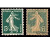 France - n° 137 - 5c Semeuse - Variété .