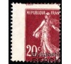 France - n° 139  - 20c Semeuse - Variété de piquage.