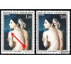 France - n°1530 - Ingres - "Profil et épaule bleus".