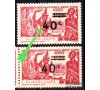 Guadeloupe - n° 140 - Variété "Surcharge épaisse ".