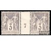 France - n°  87 - Type Sage - 3c gris - millésime 7.