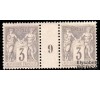 France - n°  87 - Type Sage - 3c gris - Millésime 9.