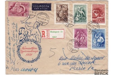 http://www.philatelie-berck.com/6070-thickbox/hongrie-n-997-1001-enfance-lettre-recommandee-de-1951-avec-la-serie-complete-rare-budapest-a-paris.jpg