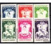Cambodge - n° 57/62 - 1956 - Couronnement.