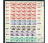 FRANCE - Guerre - n° 6/10- LVF - Série complète " Borodino " - 5 Feuilles entières .** 1942