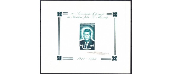 Dahomey - Bloc n° 22 - Kennedy - Epreuve d'artiste.