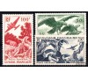 Guyane - n°PA 35/37 - Faune - Série de 1947 - 3 valeurs.