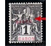 Gabon - n°  16d - 1c gris " Double Surcharge Gabon"