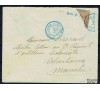 Madagascar - n° 86 - 1/2 timbre du 30c  sur lettre.