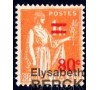 France - n° 359 - Type Paix - 80c sur 1F orange.