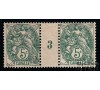 Cavalle - n° 10 - 5c Type Blanc - Millésime 3.﻿