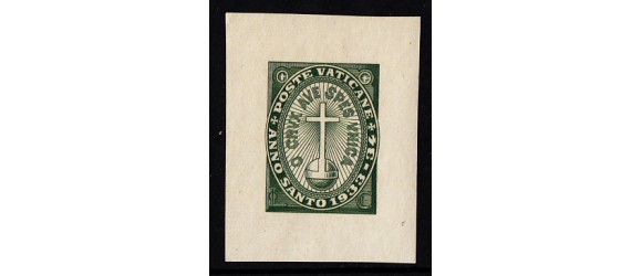 Vatican - n°  40 - Année Sainte - Epreuve en vert.