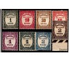 France - n°Taxe 55/62 - Série complète de 1927/1931