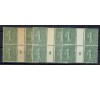 France - n° 130 - Millésime 8 en bloc de 4 - 3 papiers différents