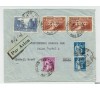 France - n° 261 - 262 - Courrier Aéropostale - Amérique du Sud - Port de La Rochelle - Pont du Gard et type Paix 