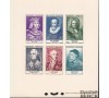 France - n°1027/1032 - Personnages célébres - 1955 - Epreuve collective.