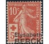 France - n°147 - Croix-rouge - Semeuse 10c+5c rouge