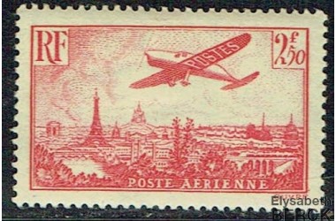 http://www.philatelie-berck.com/8714-thickbox/france-npa-11-2f50-rose-avion-survolant-paris-1936.jpg