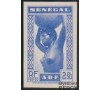 Sénégal - n° 169 - 2F50 bleu - Femme sénégalaise - Essai, non dentelé.