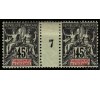 Océanie - n°19* - Type Blanc - 45c noir - Millésime 7.﻿"Bien Centré"