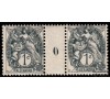 Alexandrie - n° 19 - Type Blanc - 1c Gris - Millésime 0.