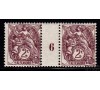 Alexandrie - n° 20 - Type Blanc - 2c lilas brun - Millésime 6.