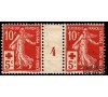 France - n°147 - 10c + 5c semeuse - Millésime 4