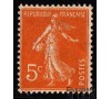 France - n° 158 - Semeuse 5c orange fond plein.