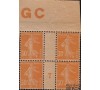 France - n°141 - 30c orange Semeuse - Millésime 7 GC