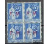 France - Franchise militaire - n° 8 -  65 c Type Paix. Bloc de 4