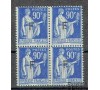 France - Franchise militaire - n°10 - 90 c Type Paix. F - Bloc de 4