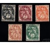 France - n° 107/111 - Série Type BLANC -  