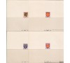 France - n° 602/605 - Blasons - 1944 - Epreuves de luxe.