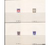 France - n° 572/575 - Blasons - 1943 - Epreuves de luxe.